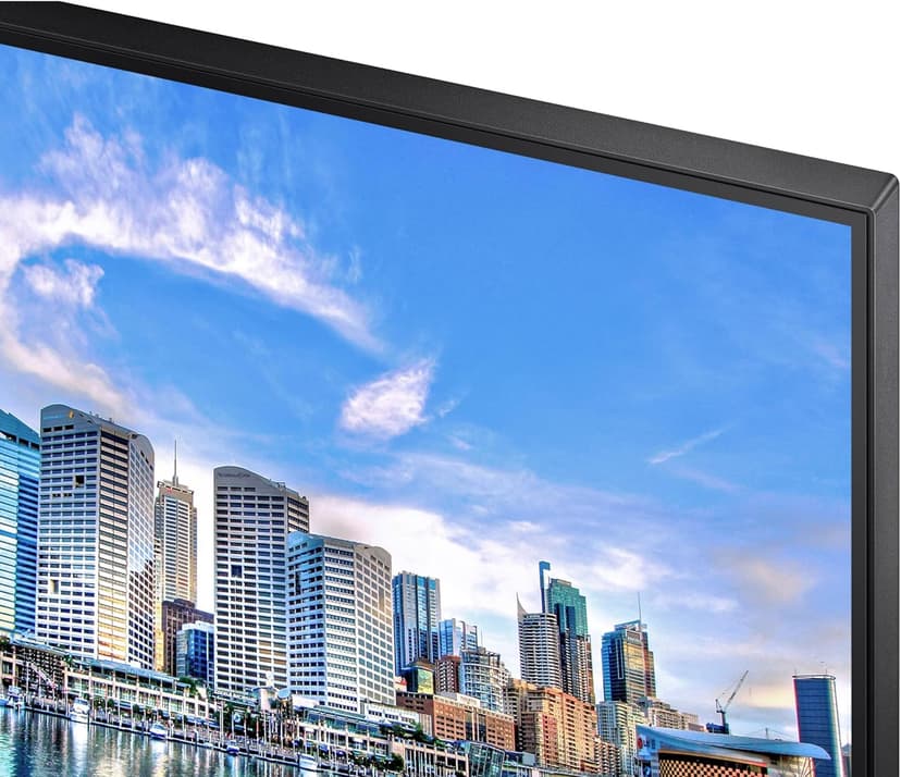 SAMSUNG FT45 Series 24-Inch FHD 1080p Computer Monitor, 75Hz, IPS Panel, HDMI, DisplayPort, USB Hub, Height Adjustable Stand, 3 Yr WRNTY (LF24T454FQNXGO),Black