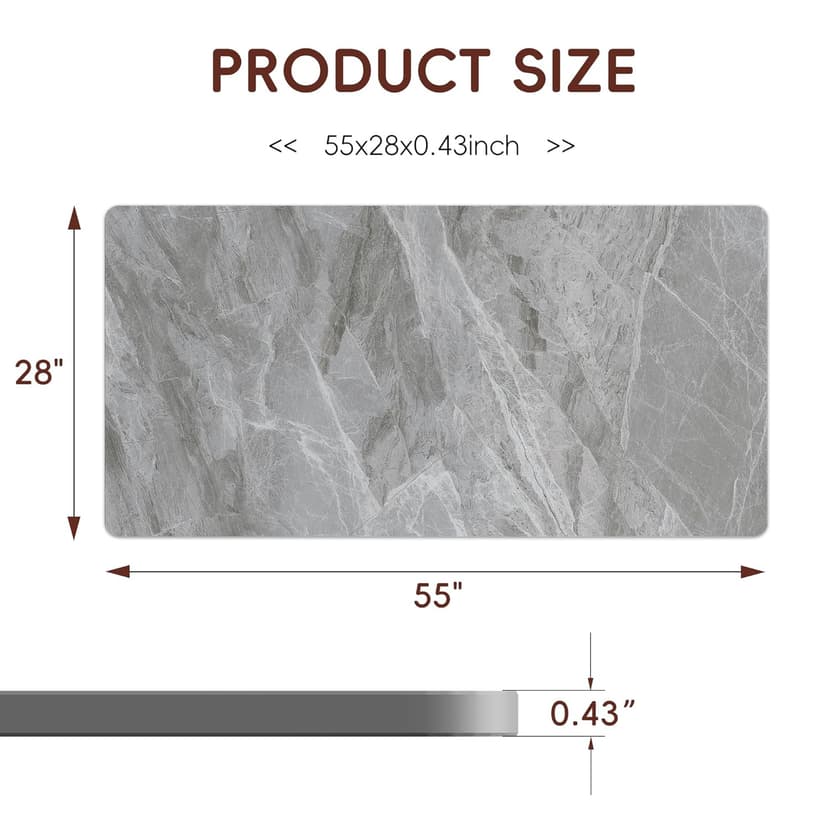 55'' x 28'' Sintered Stone Table top, DIY Replacement & Cover Marble Desktop, Table Top for Kitchen Table, Outdoor Indoor Dining Table