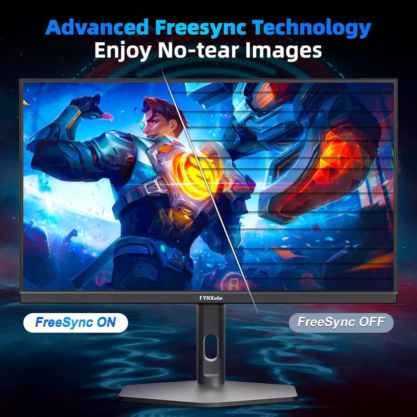 27 inch Gaming Monitor 380Hz, FHD 1080P, 0.5ms Frameless, Ultra Slim Computer Monitor, Height/Pivot/Swivel/Tilt Adjustable Vertical Monitor, Support FreeSync, VESA, DP*2, HDMI*2