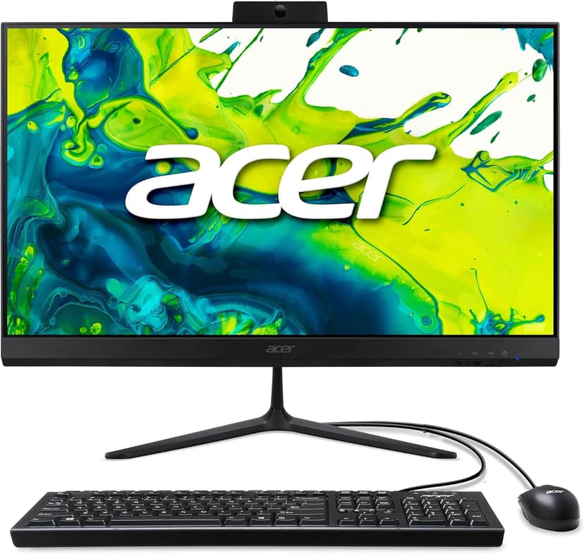 acer Aspire C24 AIO Desktop | 23.8" Full HD IPS 120Hz Display | Intel Core i3-1305U | Intel UHD Graphics | 8GB DDR4 | 512GB PCIe SSD | Wi-Fi 6 | USB Keyboard & Mouse | C24-2YE13U3UNL-UR11