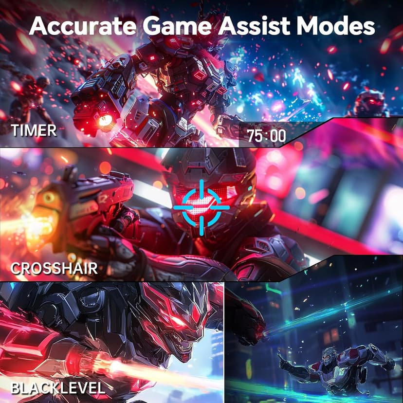 24.5 inch 400Hz 240Hz Gaming Monitor | Fast IPS 1ms | FHD 1080P Monitor | HDR 400 128% sRGB | HDMI x2, DP x2 |Tilt Adjustability Silver-Gray VESA 360Hz Monitors H25X7