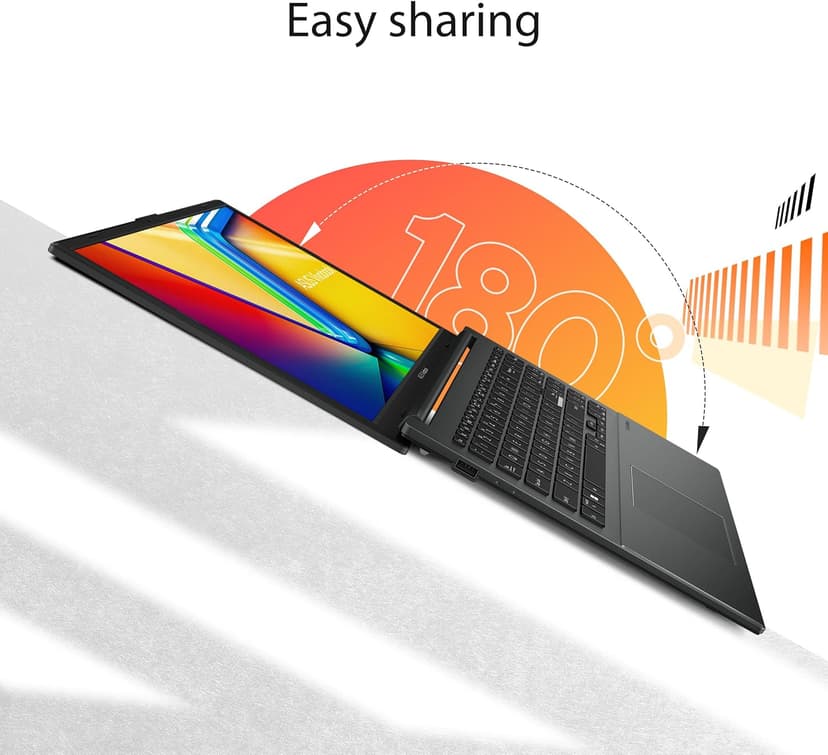 ASUS Vivobook Go 15.6” FHD Slim Laptop, AMD Ryzen 3 7320U Quad Core Processor, 8GB DDR5 RAM, 256GB SSD, Windows 11 Home, Fast Charging, Webcam Shield, Military Grade Durability, Black, E1504FA-AB34