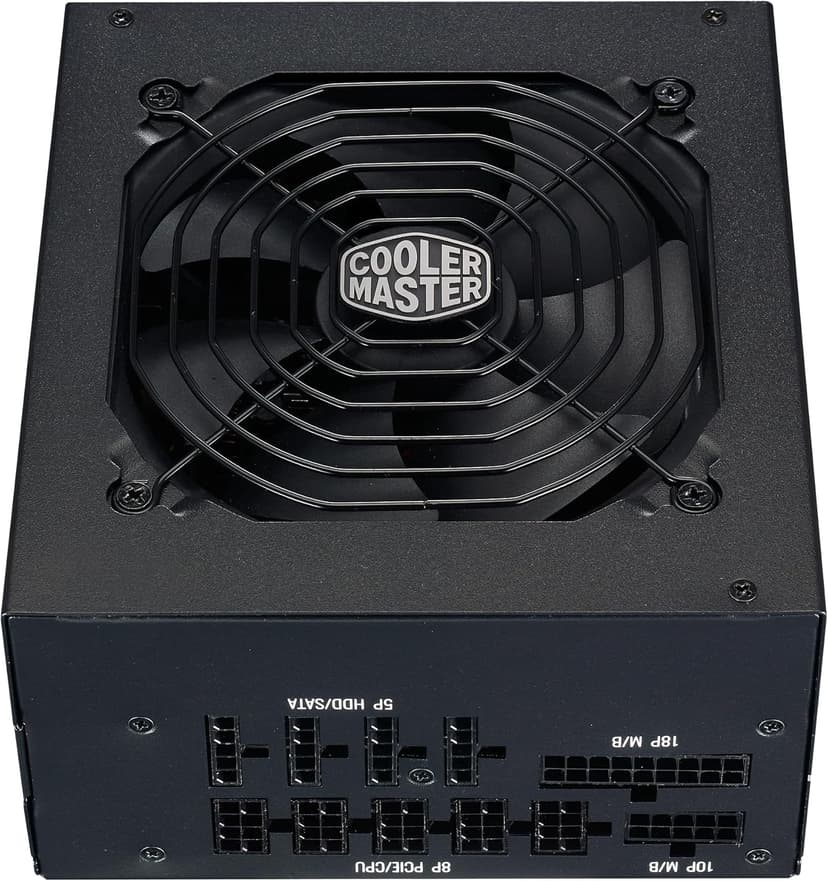 Cooler Master MWE Gold 850 V2 Full Modular, 850W, 80+ Gold Efficiency, 2 EPS Connectors, 120mm HDB Fan, Semi-fanless Operation, 5 Year Warranty