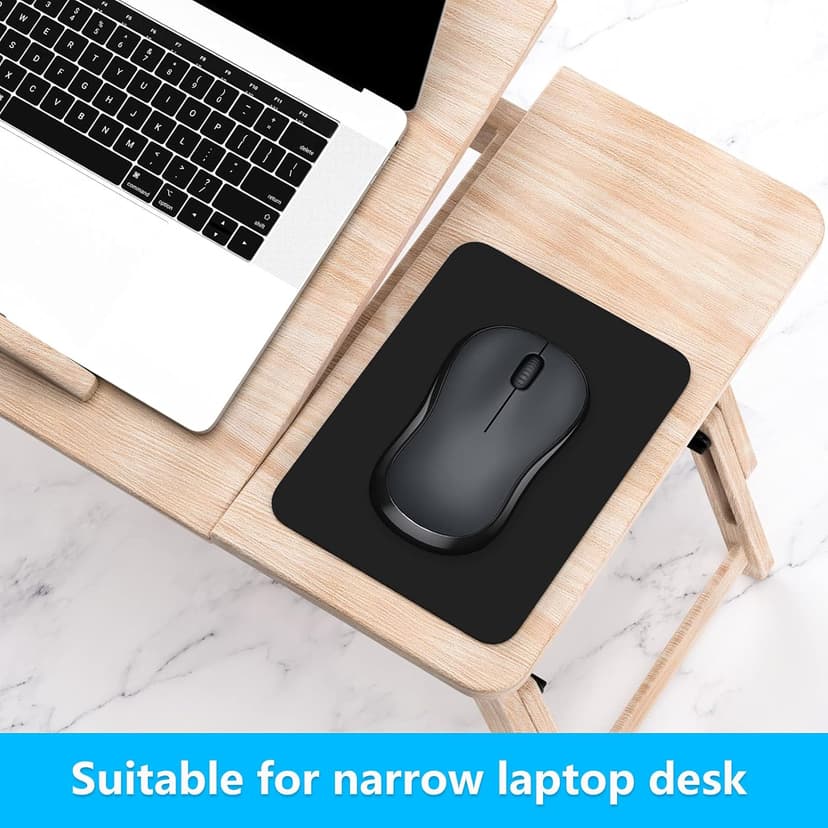 Dapesuom Small Mouse Pad, 6 x 8 Inch Thick Rubber Premium-Textured Non-Slip Portable & Washable Mini Mouse Mat for Women Men Wireless Laptops Keyboard Tray Gaming Work Computer Office Travel, Black