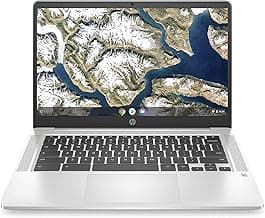 HP Chromebook 14-inch HD Laptop, Intel Celeron N4000, 4 GB RAM, 32 GB eMMC, Chrome (14a-na0010nr, Mineral Silver)