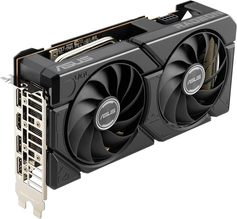 ASUS Dual Radeon™ RX 7600 EVO OC Edition 8GB GDDR6 (PCIe® 4.0, 8 GB GDDR6, HDMI® 2.1, DisplayPort™ 1.4a, 2.5-Slot Design, Axial-tech Fans, GPU Tweak III)