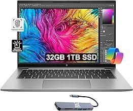 HP ZBook Firefly G10 Mobile Workstation (14" FHD+, Intel 14-Core i7-1370P, 32GB DDR5 RAM, 1TB SSD) Laptop for Engineer, Designer, Architect, IST Hub, Backlit, Fingerprint, Win 11 Pro w/AI Copilot
