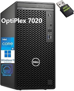Dell OptiPlex 7020 Tower 7000 Business Desktop Computer, Intel 6-Core i5-12500 (Beat i7-11700), 32GB DDR5 RAM, 1TB PCIe SSD, DVDRW, WiFi Adapter, RJ-45, Type-C, HDMI, DisplayPort, Windows 11 Pro