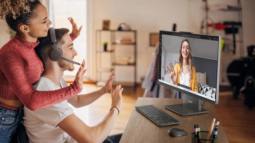 Lenovo ThinkCentre All-in-One Desktop Computer, 27" FHD IPS Display, 8-core Intel Core i5-13420H, 32GB DDR5, 1TB SSD, Wi-Fi 6, USB-C, HDMI in&Out, Wired KB&Mouse, Windows 11 Pro