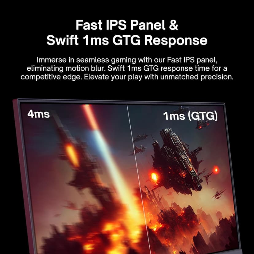 Pixio PX248 Prime V2 Black 24 inch 180Hz Refresh Rate FHD 1080p Resolution Fast-IPS Panel 1ms GTG Response Time Adaptive Sync LED Built-in Speakers Tilting Stand Gaming Monitor
