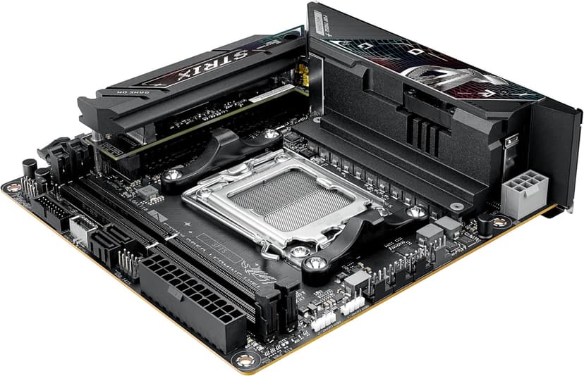 ASUS ROG Strix B850-I Gaming WiFi AMD AM5 B850 Mini-ITX mITX Motherboard 10+2+1 Stages, DDR5, 2.5G LAN, WiFi 7, 2X M.2, PCIe® 5.0 x16, USB 20Gbps Type-C®, AI Overclocking, AI Networking II, Aura Sync