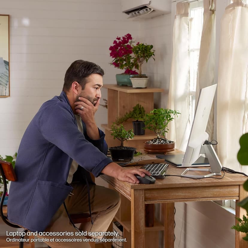 HP Series 5 27 inch FHD Monitor, Full HD Display (1920 x 1080), IPS Panel, 99% sRGB, 1500:1 Contrast Ratio, 300 nits, Eye Ease with Eyesafe Certification, 527sa (2024)