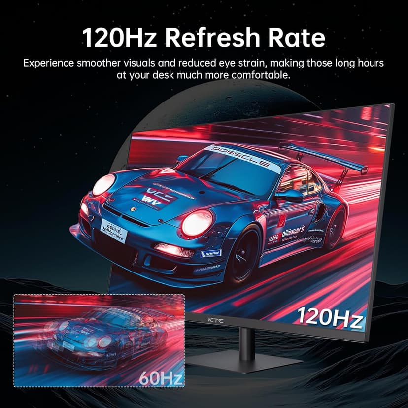 32 Inch 2K Computer Monitor, IPS 1440p Monitor with Ultra-Thin Bezels, HDR10, Freesync/G-sync, HDMI/DP Ports, Tilt Adjustable, Eyecare, Ideal for Business, Office, and Casual Gaming