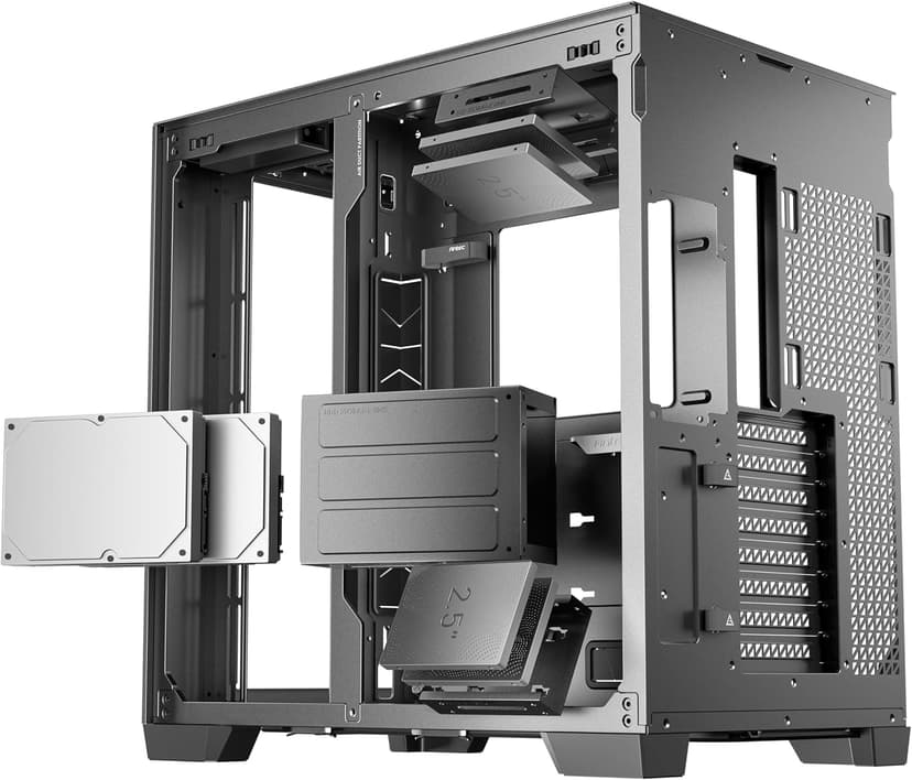 Antec C8 ARGB, 2X TQR 160mm & 1x TQ 140mm ARGB PWM Fans Included,Dual-Chamber Layout, Type-C, 360mm Radiator Support, Seamless TG Front & Side Panels, RTX 40 Compatible, Full-Tower E-ATX PC Case