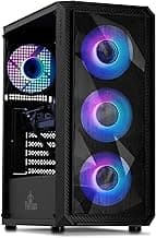 YEYIAN Tanto Pre Built Gaming PC Desktop Computers – Intel Core i5 12400F 4.4 GHz, RTX 4060, 1TB NVME SSD, 16GB DDR4 RAM 3200, 650W Gold PSU, Windows 11 Home 64-bit,for Streaming VR Ready Desktops