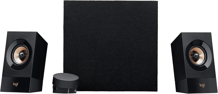 Logitech Z533 2.1 Multimedia Speaker System with Subwoofer, Powerful Sound, Booming Bass, 3.5mm Audio and RCA Inputs, PC/PS/Xbox/TV/Smartphone/Tablet/,Black