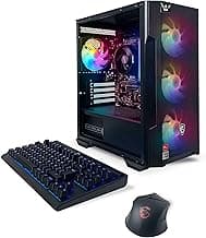 NSXGAMING Nova Desktop Gaming Computer (AMD Ryzen 5 5600G, 16GB 2 * 8 GB DDR4 3600, 512Gb M2 NVME SSD, RGB Fans, W11 64-bit Ready, Wify Ready, Mouse and Keyboard)
