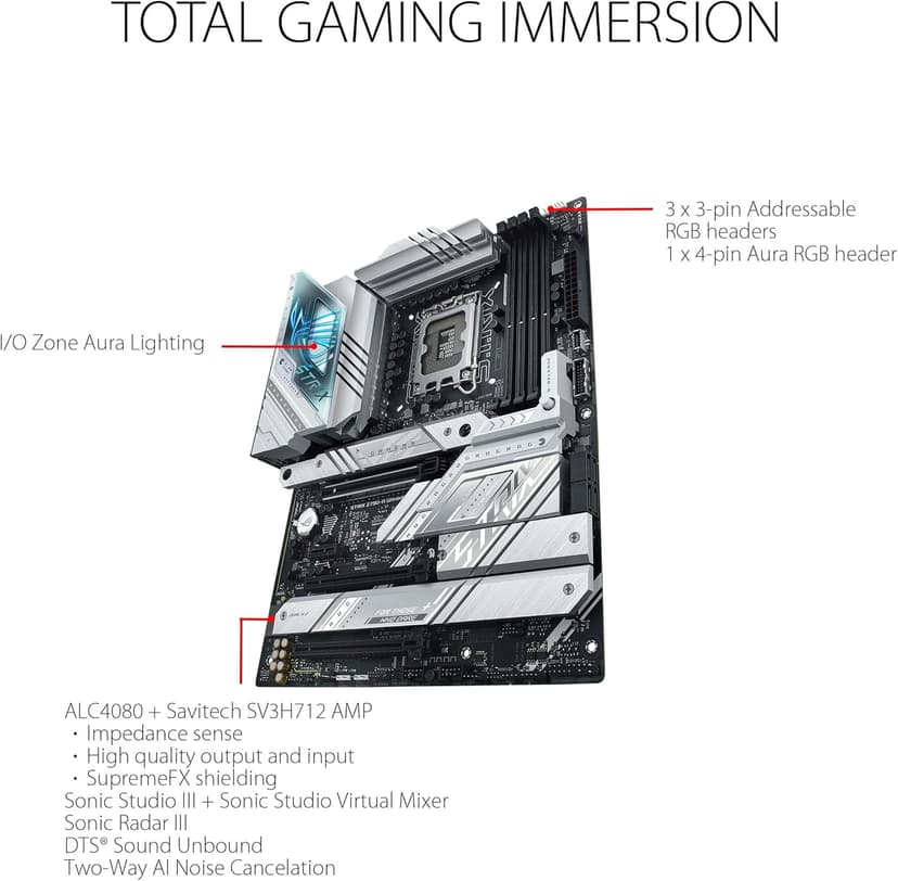 ASUS ROG Strix Z790-A Gaming WiFi D4 LGA1700(Intel 14th& 13th & 12th Gen) ATX gaming motherboard(16+1 power stages,DDR4,4xM.2 slots, PCIe 5.0,WiFi 6E,USB 3.2 Gen 2x2 Type-C with PD 3.0 up to 30W)