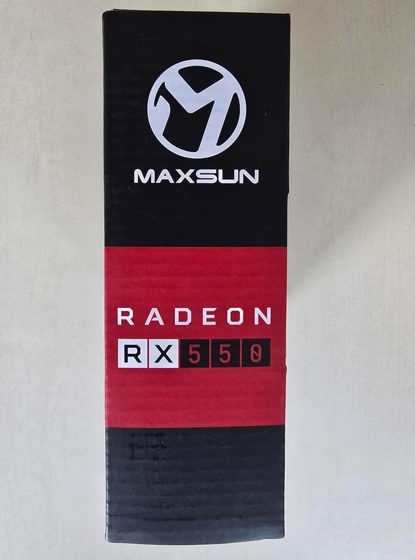 maxsun AMD Radeon RX 550 4GB GDDR5 ITX Computer PC Gaming Video Graphics Card GPU 128-Bit DirectX 12 PCI Express X16 3.0 DVI-D Dual Link, HDMI, DisplayPort
