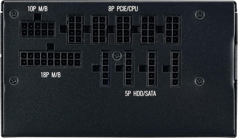 Cooler Master MWE Gold 850 V2 Full Modular, 850W, 80+ Gold Efficiency, 2 EPS Connectors, 120mm HDB Fan, Semi-fanless Operation, 5 Year Warranty