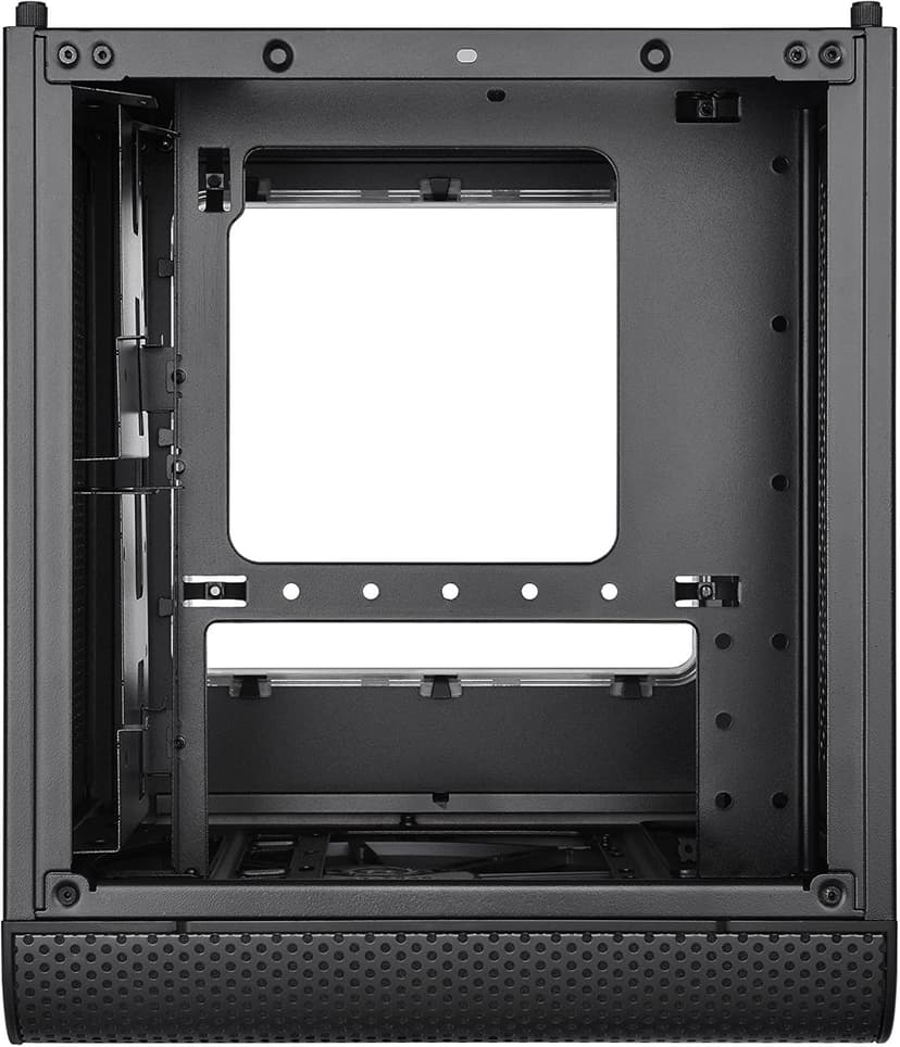 Thermaltake Core V1 SPCC Mini ITX Cube Gaming Computer Case Chassis, Interchangeable Side Panels, Black Edition, CA-1B8-00S1WN-00