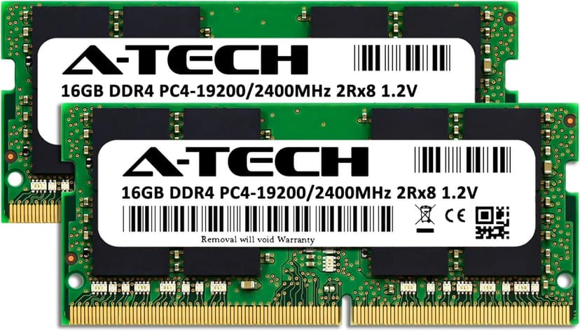 A-Tech Components 32GB (2x16GB) RAM for Apple iMac 2017 (27 inch Retina 5K & 21.5 inch Retina 4K) | DDR4 2400MHz SODIMM PC4-19200 2Rx8 1.2V 260-Pin SO-DIMM Memory Upgrade Kit
