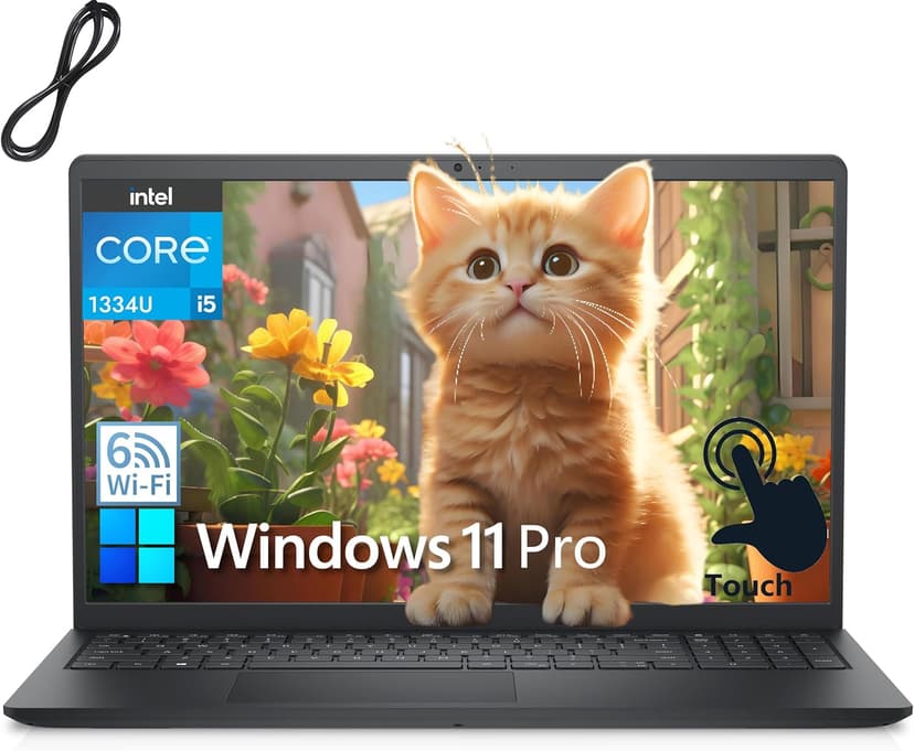 Dell Inspiron 15 15.6" Touchscreen Laptop Computer for Student Study and Business, 13th Gen Intel 10-Core i5-1334U (Beat i7-1250U), 32GB DDR4 RAM, 1TB PCIe SSD, FHD, WiFi6, Windows 11 Pro, USB C Hub