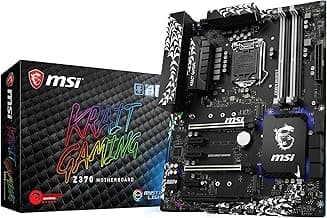 MSI Performance GAMING Intel 8th Gen LGA 1151 M.2 DVI HDMI USB 3.1 Gigabit LAN SLI CFX ATX Motherboard (Z370 KRAIT GAMING)