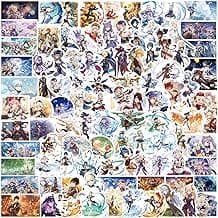 Genshin Impact Stickers 100pcs Video Game Stickers Waterproof Vinyl for Laptop Hydroflask Water Bottle Skateboard Luggage (100, Game)