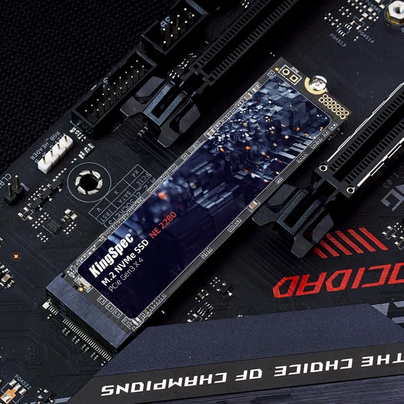 KingSpec SSD 1TB, M.2 NVMe Gen3x4 SSD 2280 - Up to 2400MB/s, Internal Solid State Drive with 3D NAND Flash, Compatible with Desktop and Laptop