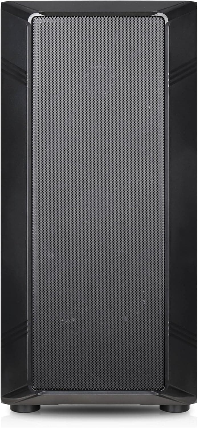 Rosewill Helium NAS Black ATX Mid Tower Computer Case, Mesh Panel, 4X 140mm PWM Fan, Ideal for DIY NAS, Media Servers, or Small Business Applications