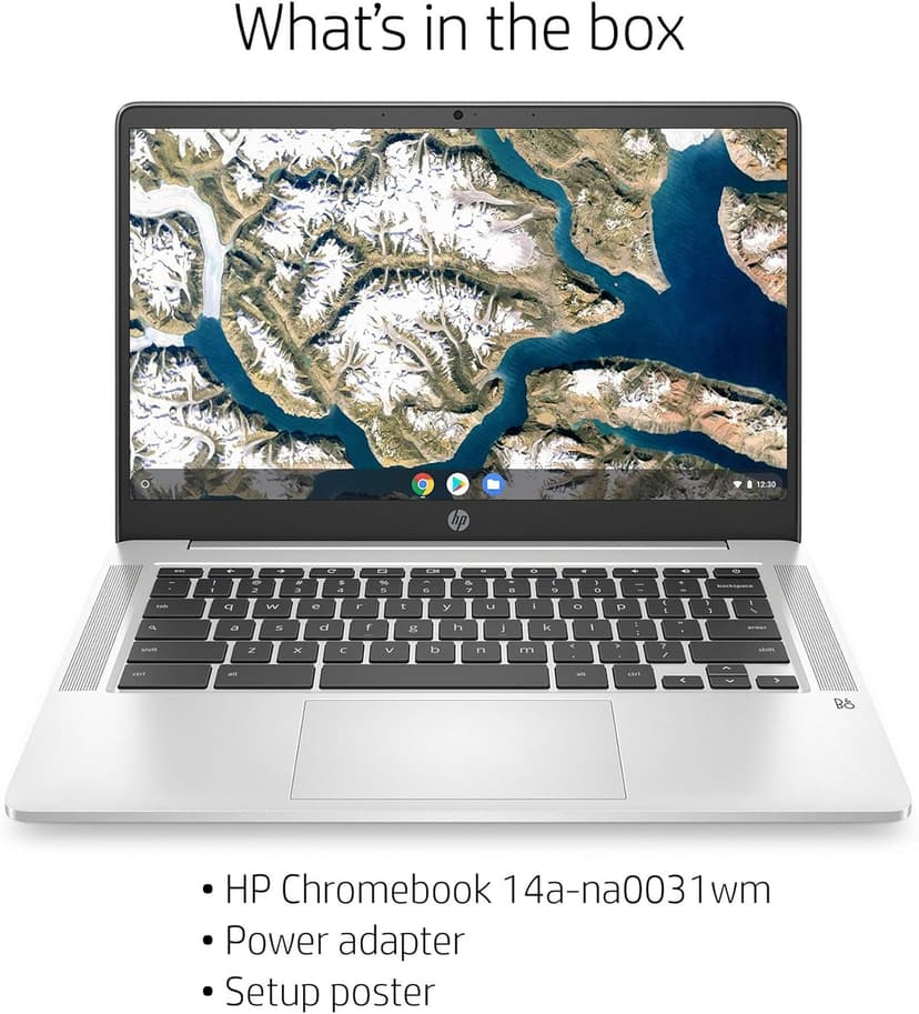 HP 2020 Flagship 14 Chromebook Laptop Computer 14-inch HD SVA Anti-Glare Display Intel Celeron N5000 Processor 4GB DDR4 64GB eMMC WiFi Webcam Chrome OS (Renewed)