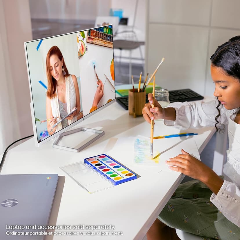 HP Series 5 24 inch FHD Monitor, Full HD Display (1920 x 1080), IPS Panel, 99% sRGB, 1500:1 Contrast Ratio, 300 nits, Eye Ease with Eyesafe Certification, 524sa (2024)