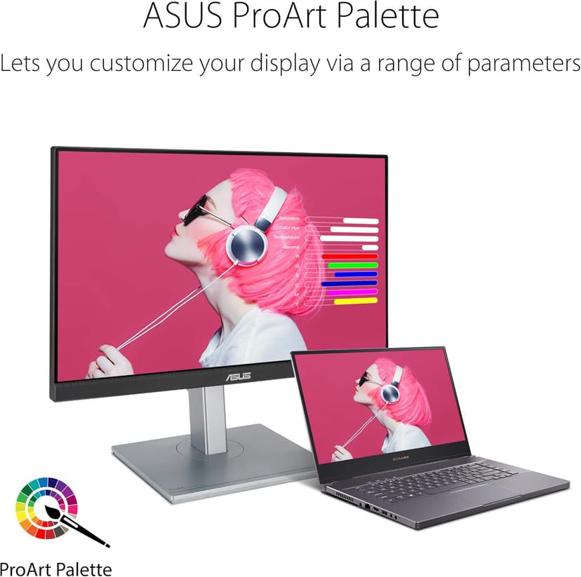 ASUS ProArt Display PA247CV 23.8 inch Monitor – IPS, Full HD (1920 x 1080), 100% sRGB, 100% Rec. 709, Color Accuracy ΔE < 2, Calman Verified, USB-C, Compatible With Laptop & Mac Monitor,BLACK