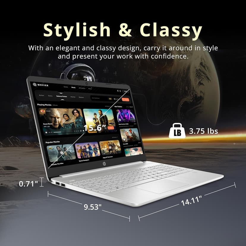 HP 15.6" FHD Touchscreen Business Laptop, Intel i7-1255U, 32GB RAM, 1TB PCIe SSD, Intel Iris Xe Graphics, Num Pad, Webcam, Windows 11 Pro, Natural Silver, 32GB Hotface USB Card