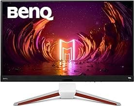 BenQ MOBIUZ EX3210U 32~'' 4K IPS Gaming Monitor, 144Hz 1ms, True 10-bit, HDMI 2.1 (48Gbps), 98% P3, 99% Adobe RGB, FreeSync, (Reed), White (Renewed)