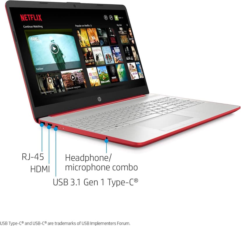 HP 15.6in Laptop (Intel Pentium Quad-Core N5000, 4GB RAM, 128GB SSD, HDMI, WiFi, Bluetooth, HD Webcam, Windows 10 S) (Renewed)