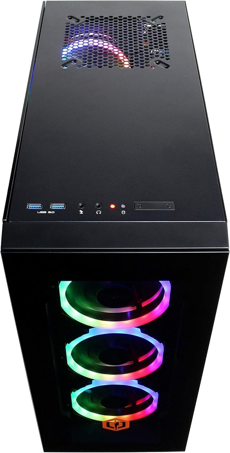 CyberpowerPC Gamer Supreme Liquid Cool Gaming PC, Intel Core i7-9700K 3.6GHz, NVIDIA GeForce RTX 2070 Super 8GB, 16GB DDR4, 1TB PCI-E NVMe SSD, WiFi Ready & Win 10 Home (SLC8260A2, Black)