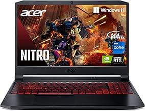 Acer Nitro 5 AN515-57-79TD Gaming Laptop | Intel Core i7-11800H | NVIDIA GeForce RTX 3050 Ti Laptop GPU | 15.6" FHD 144Hz IPS Display | 8GB DDR4 | 512GB NVMe SSD | Killer Wi-Fi 6 | Backlit Keyboard