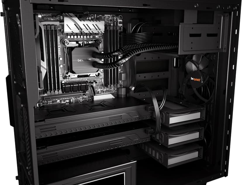 be quiet! Pure Base 600 ATX Midi Tower PC Case| 2 Pre-Installed Pure Wings Fans | Black | BG021