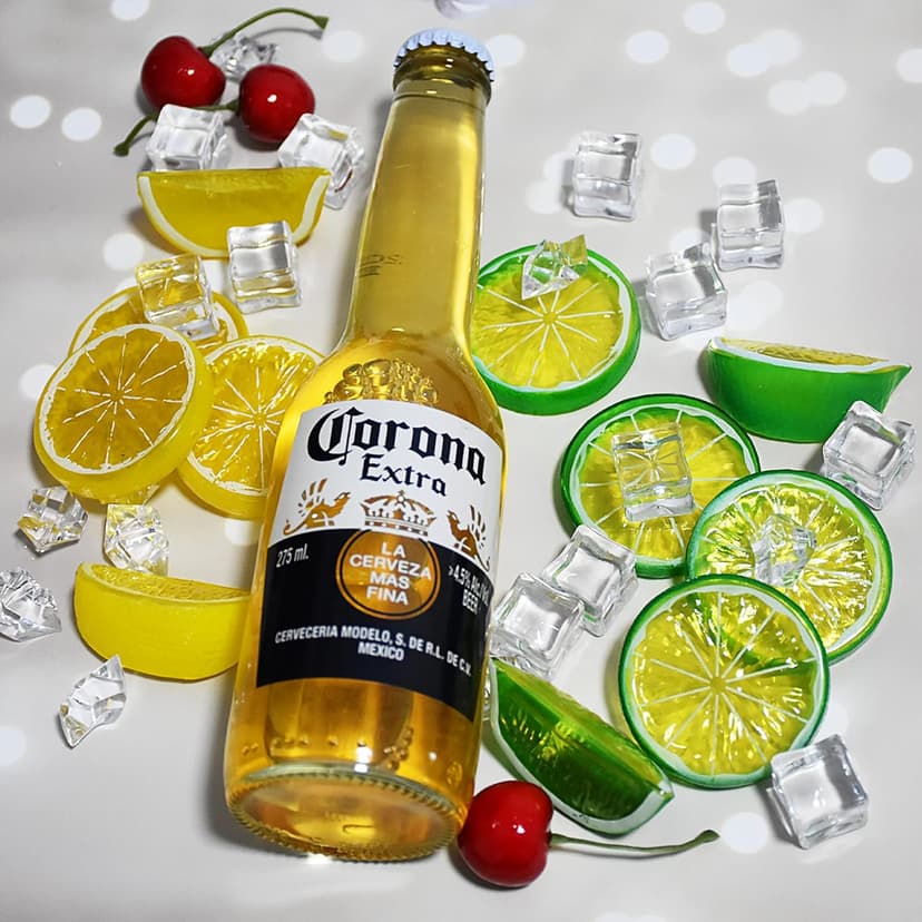 40 Pcs Fake Crushed Ice and Square Ice Rocks,10 Pcs Artificial Fruit Lemon Slices, 4 Pcs Simulation Lemon Blocks and 10 Pcs Lifelike Cherries for Home Kitchen Decoration Photography Prop