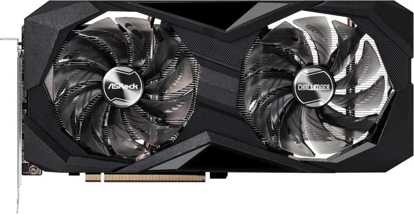 ASRock AMD Radeon RX 7600 Challenger 8GB OC GDDR6 DisplayPort HDMI 0dB Silent Cooling Graphics Card 128-bit 7680 x 4320 18 Gbps Graphics Card