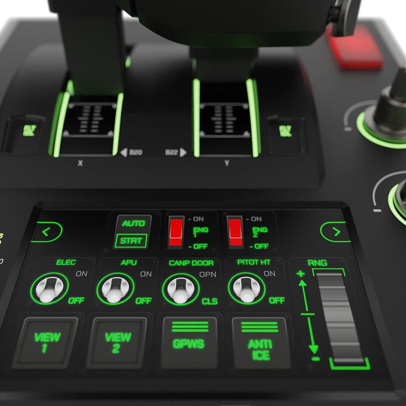 Turtle Beach VelocityOne Flightdeck Universal HOTAS Simulation System Joystick & Throttle for Air & Space Combat Simulation For Windows 10 & 11 PCs – Touch Display & Buttons, 139 Programmable Controls
