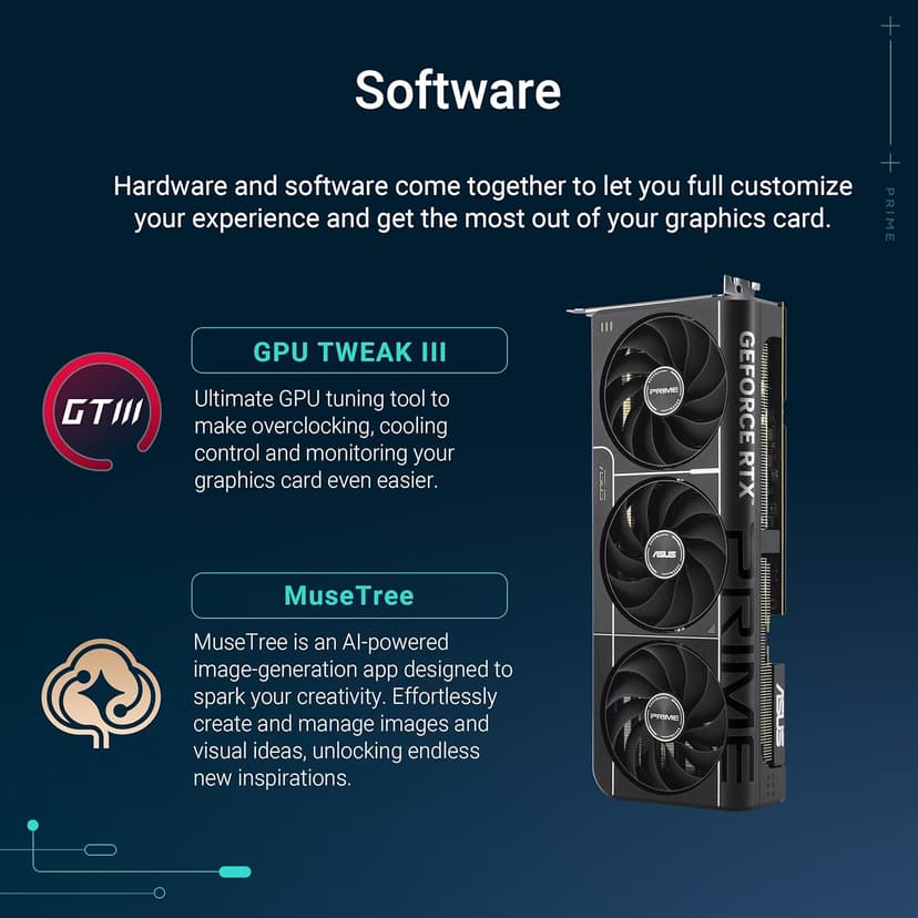 ASUS The SFF-Ready Prime GeForce RTX™ 5070 OC Edition 12GB GDDR7 Graphics Card (PCIe® 5.0, 12GB GDDR7, HDMI®/DP 2.1, 2.5-Slot, Axial-tech Fans, Dual BIOS)