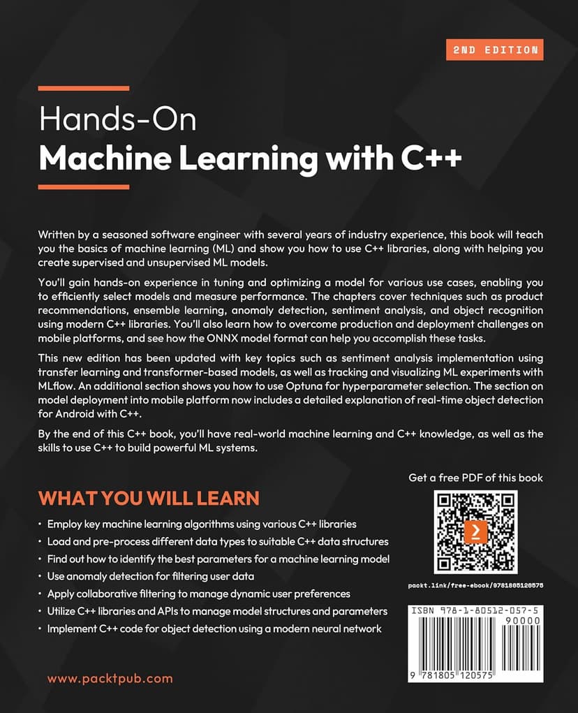 Hands-On Machine Learning with C++: Build, train, and deploy end-to-end machine learning and deep learning pipelines
