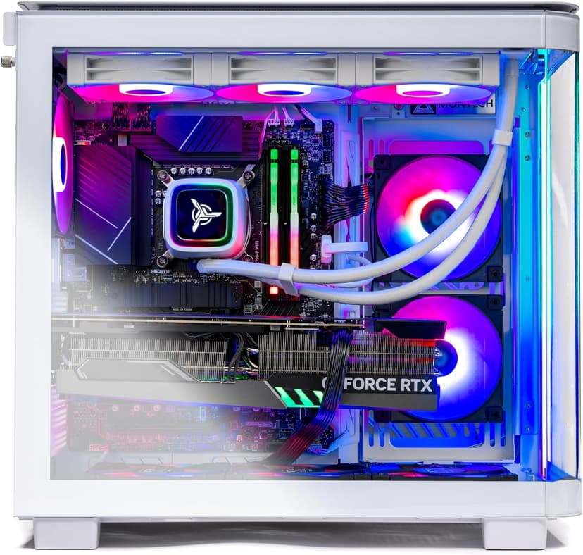 Skytech King 95 Gaming PC Desktop, Ryzen 7 9800X3D 4.7 GHz (5.2 GHz Turbo Boost), NVIDIA RTX 5070 Ti 16GB GDDR7, 1TB Gen4 SSD, 32GB DDR5 RAM 5600 RGB, 850W Gold PSU, 360mm ARGB AIO, Wi-Fi, Win 11