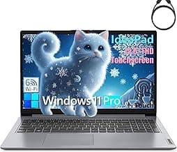 Lenovo Ideapad Touchscreen Laptop Computer for Home Business Student, 15.6" FHD, 24GB DDR4 RAM, 1TB PCIe SSD, Intel 6-Core CPU (Beat i5-1155G7), WiFi 6, HDMI, Windows 11 Pro S, BEF-ectoy USB C Hub