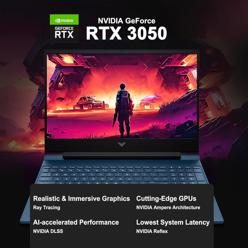HP Victus 15.6" FHD 144Hz IPS Gaming Laptop, Intel 12th Gen Core i5-12450H, GeForce RTX3050, 32GB RAM, 1TB SSD, Backlit Keyboard, WiFi 6, TNR HD Camera, Dual Fan Cooling, Windows 11 w/ICP Accessory