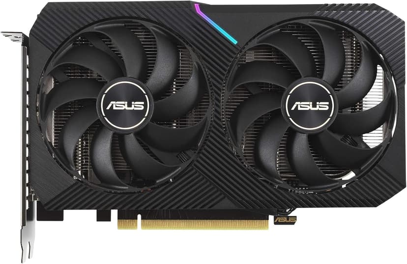 ASUS Dual NVIDIA GeForce RTX 3060 V2 12GB GDDR6 Gaming Graphics Card (PCIe 4.0, 12GB GDDR6 Memory, HDMI 2.1, DisplayPort 1.4a, 2-Slot Design, Axial-tech Fan Design, 0dB Technology)