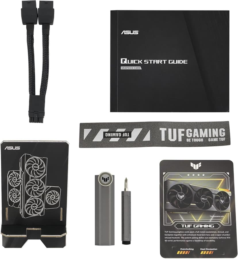 ASUS TUF Gaming NVIDIA GeForce RTX™ 4070 Ti Super OC Edition Gaming Graphics Card (PCIe 4.0, 16GB GDDR6X, HDMI 2.1a, DisplayPort 1.4a),RTX4070Ti|OC|Black